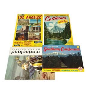 VTG Lot California 1960s Pictorial Guide Tourists Booklets SoCal LA Marineland